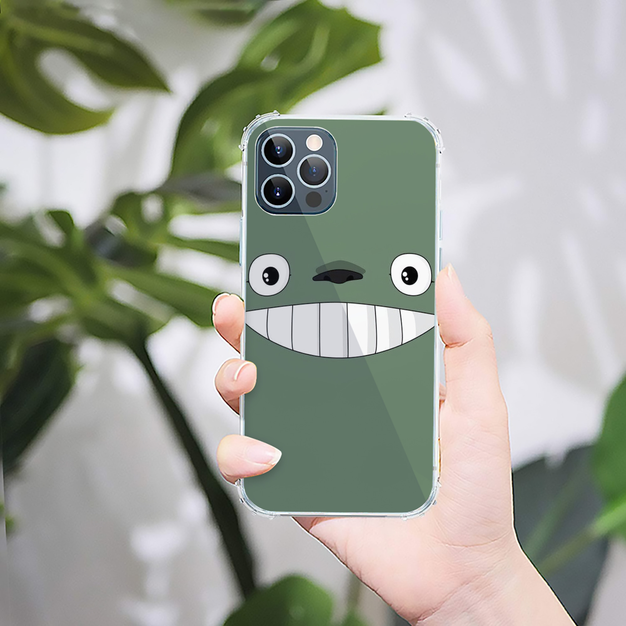 （画像用） となりのトトロ 草壁メイ 草壁サツキ My Neighbor Totoro Satsuki Kusakabe Mei Kusakabe 【iPhone 12シリーズ対応】透明スマホケース（クリアソフトケース）
